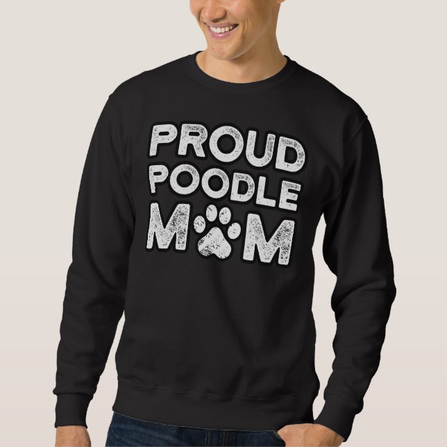 Sudadera Poodle Mom Proud Dog Mama (Anverso)