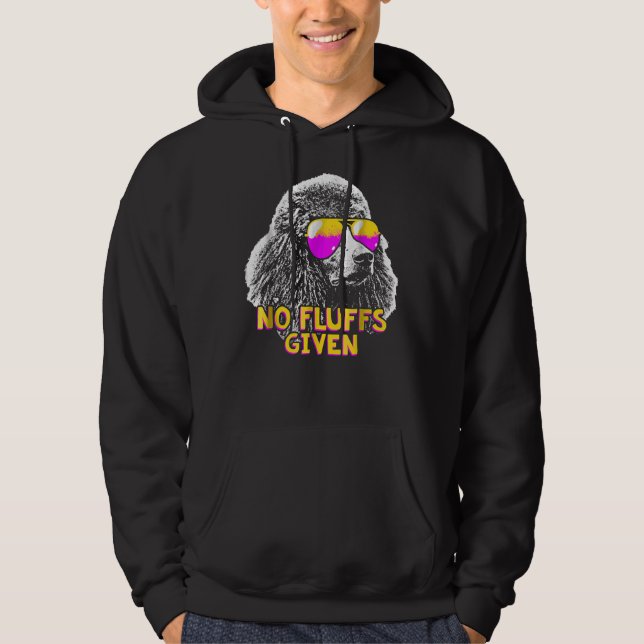 Sudadera Poodle No Fluffs Gratis (Anverso)
