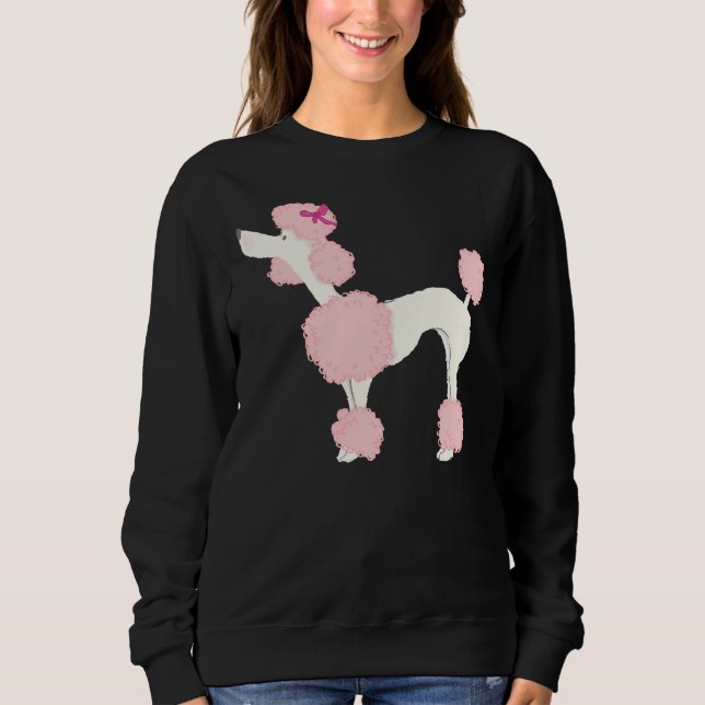 Sudadera Poodle Pink (Anverso)