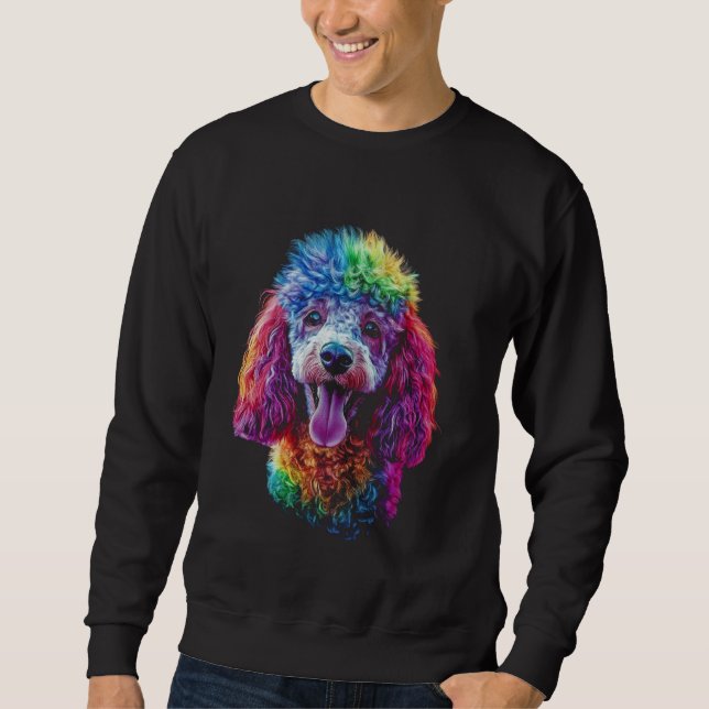 Sudadera Poodle Pop Art (Anverso)