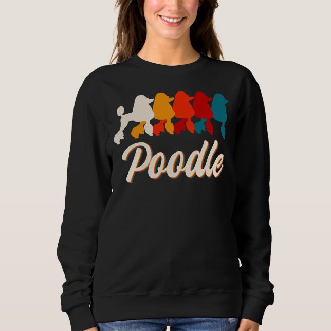 Sudadera Poodle Retro Poodle Dog Lover (Anverso)