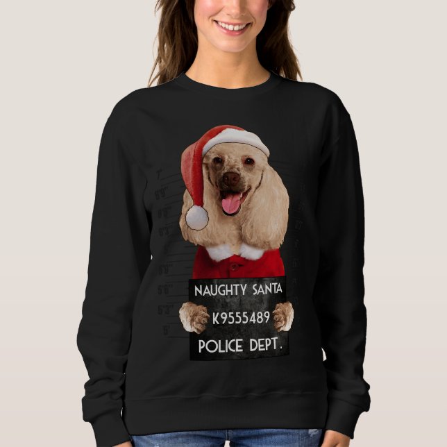 Sudadera Poodle Santa Xmas (Anverso)