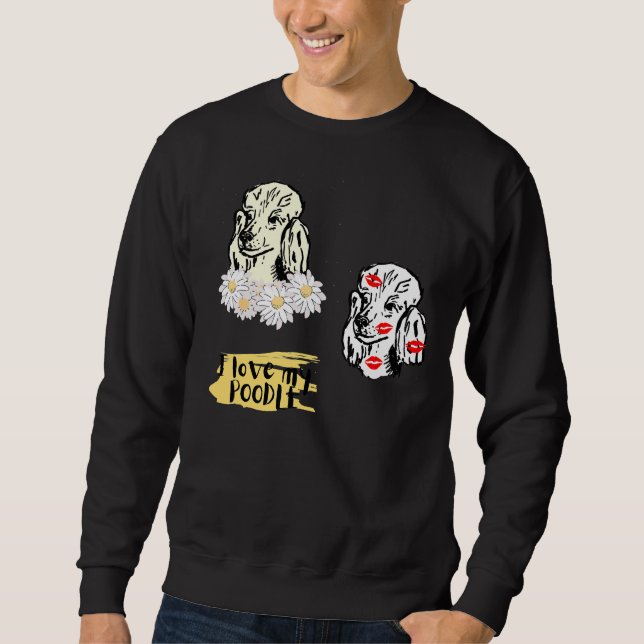 Sudadera Poodle Stickerpack (Anverso)
