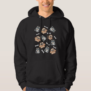 Sudadera Poodle Y Patrón Husky Siberiano Guay Poodle Pat