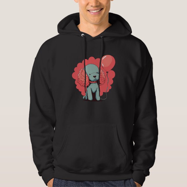 Sudadera Poodledog with balloondecoration  Poodle (Anverso)