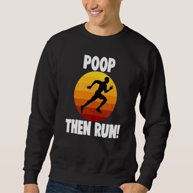 Sudadera Poop y entonces dirigen graciosas mujeres Athelete (Anverso)