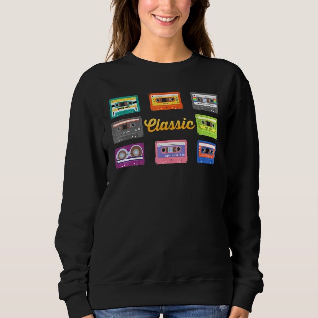 Sudadera Pop Art - Clásico - Cinta Cassette - Noventa - Com (Anverso)