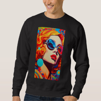 Sudadera Pop-Art Hippie Retro Art 60's Colorful Vintage