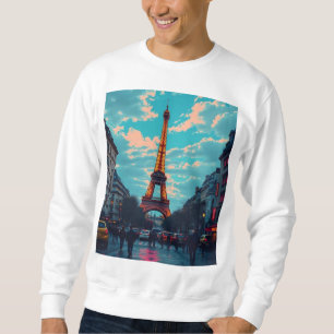 Sudadera Pop Art Paris - Vibrante paisaje retro