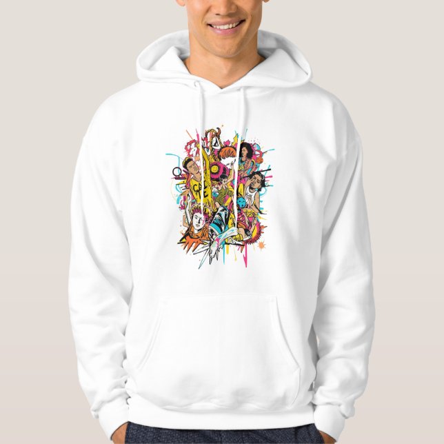 Sudadera Pop Art Style Tee – Bold Retro Design (Anverso)
