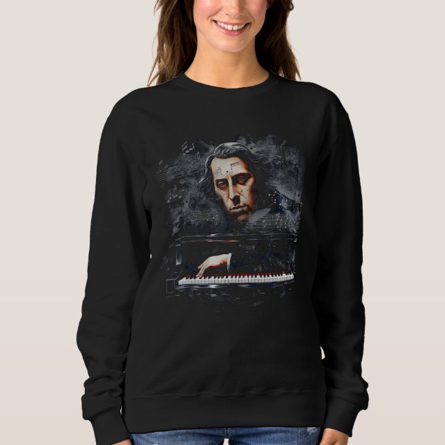 Sudadera Pop Chopin Music Composer Piano (Anverso)