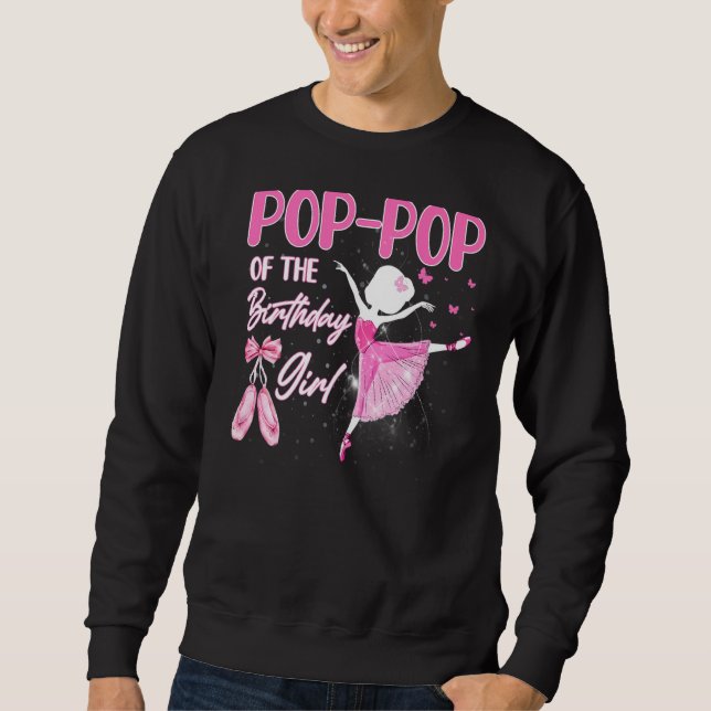 Sudadera Pop De La Chica De Cumpleaños Ballerina Ballet Dan (Anverso)