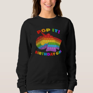 Sudadera Pop It Dot Day Unicorn Para Chica De Cumpleaños