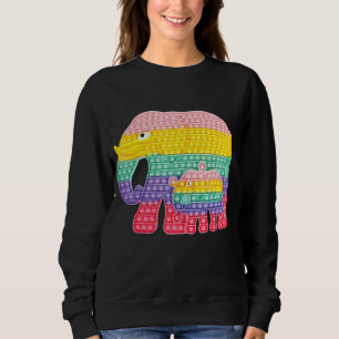 Sudadera Pop It Fidget Juego Elefante Madre Y Bebé