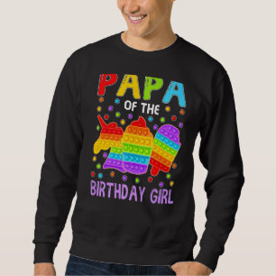 Sudadera Pop It Papa De La Familia Chica De Cumpleaños Fidg