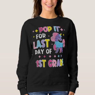 Sudadera Pop It Para El Último Día De Niños Unicornios De P