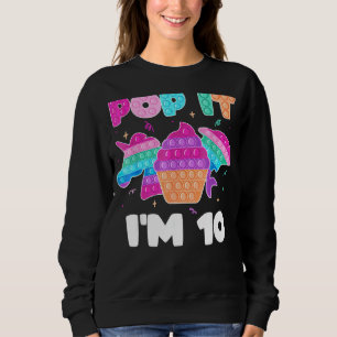 Sudadera Pop It Soy 10 Chica de cumpleaños Pop Fidget Toys 