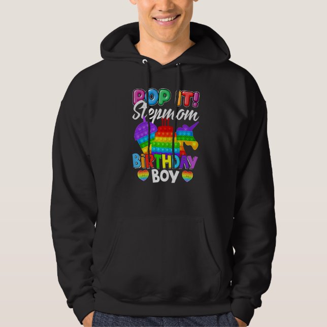 Sudadera Pop It Stepmom Birthday Boy Fidget Kid Mateo Fa (Anverso)