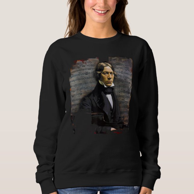 Sudadera Pop Robert Schumann Music Composer Piano (Anverso)