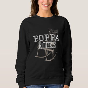 Sudadera Poppa Rocks Padres Day Abuelos Aman Abuelos