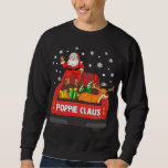 Sudadera Poppie Claus Red Truck Santa Reindeer Elf Christma<br><div class="desc">Poppie Claus Red Truck Santa Reindeer Elf Navidades</div>