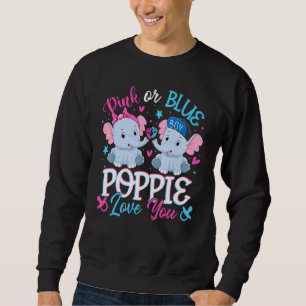 Sudadera Poppie rosa o azul te ama elefantes bebé género