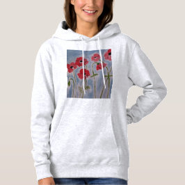 Sudadera Poppies rojos salvajes
