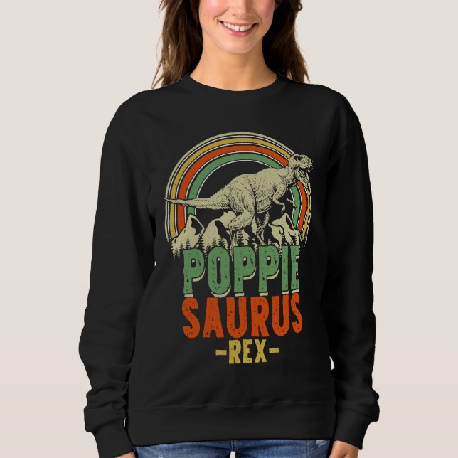 Sudadera Poppiesaurus Rex Christmas Dinosaur Matching Famil (Anverso)