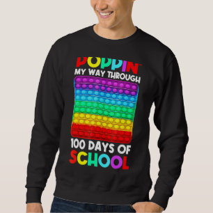 Sudadera Poppin My Way Through 100 Days Of School Happy 100