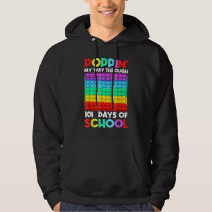 Sudadera Poppin My Way Through 101 Days Of School Happy 100
