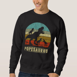 Sudadera Popssaurus T Rex Pops Dinosaur 3 Padre De Tres Niñ