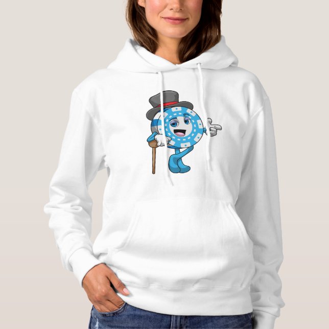 Sudadera Póquer con fichas de póker (Anverso)