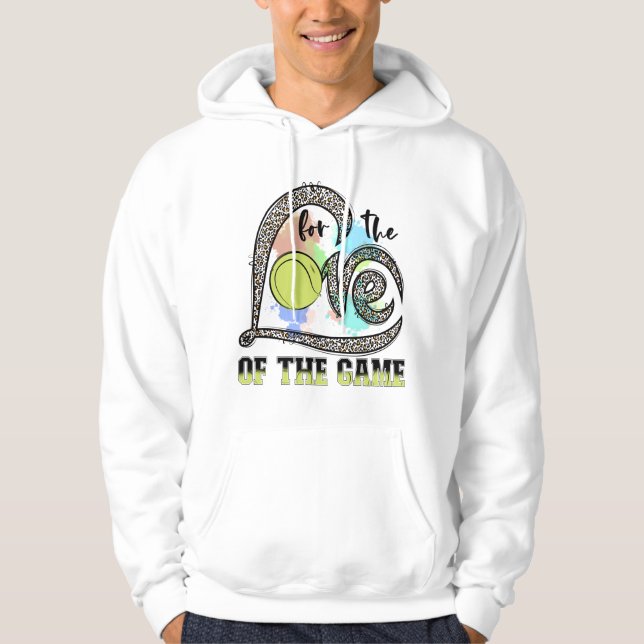 Sudadera Por Amor Al Juego Tenis, Regalo De Tenis (Anverso)