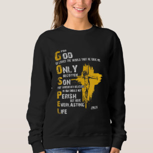 Sudadera Por Dios Tan Amado El Mundo Que Dio Su Único B