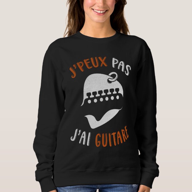 Sudadera Por el humor guitarista rock musical (Anverso)