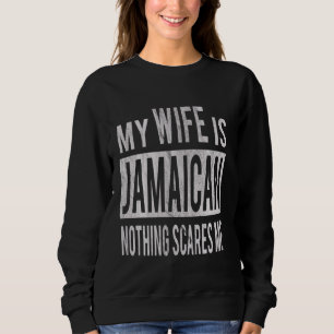Sudadera Por el mejor esposo de la esposa jamaiquina esposa