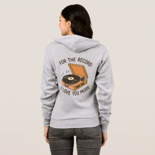 Sudadera Por el registro: Te amo más 💖