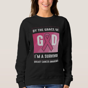 Sudadera Por Grace God Breast Superviviente del Cáncer de M