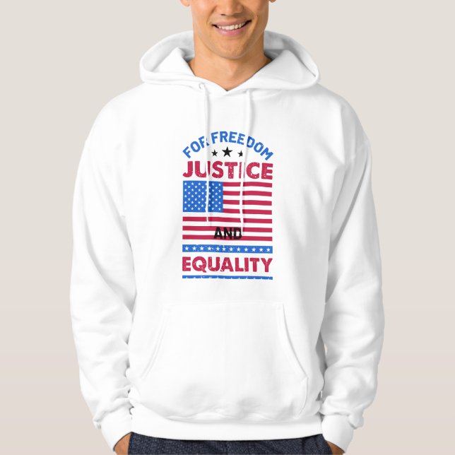 Sudadera Por la libertad, la justicia y la igualdad (Anverso)