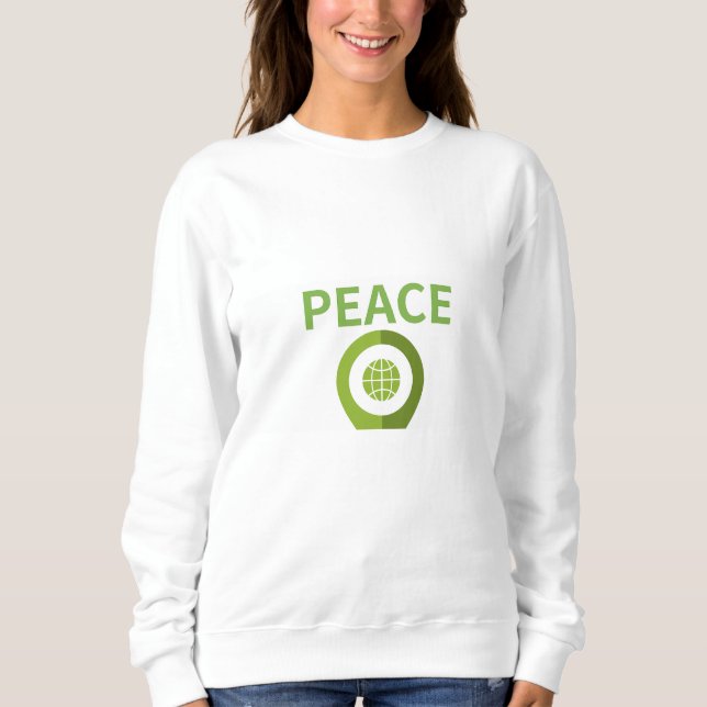 Sudadera Por la paz de la tierra. (Anverso)