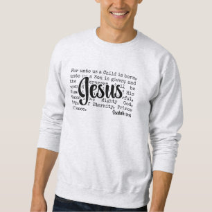 Sudadera POR LA UNTO Navidades cristianos estadounidenses I