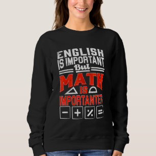 Sudadera Por Las Matemáticas De Los Chicas Adolescentes Par