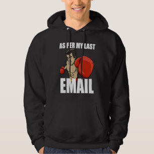 Sudadera Por Mi Último Correo Electrónico Boxeo Mujeres