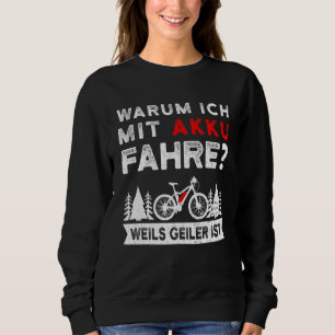 Sudadera Por Qué Conduce Con Batería E Bicicleta De Montaña