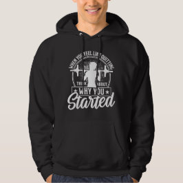 Sudadera Por qué empezaste White Fitness