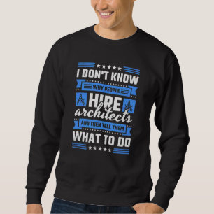Sudadera Por Qué La Gente Contrata Arquitectos Y Luego Les