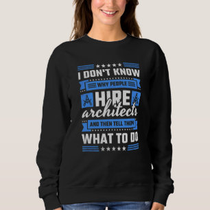 Sudadera Por Qué La Gente Contrata Arquitectos Y Luego Les