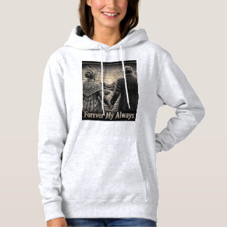 Sudadera Por Siempre Mi Siempre Grabado En Talla De Madera 