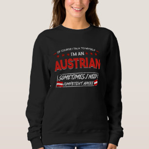 Sudadera por supuesto que hablo conmigo mismo soy austriaco