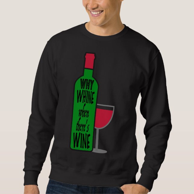Sudadera Porqué Botella de Vino (Anverso)